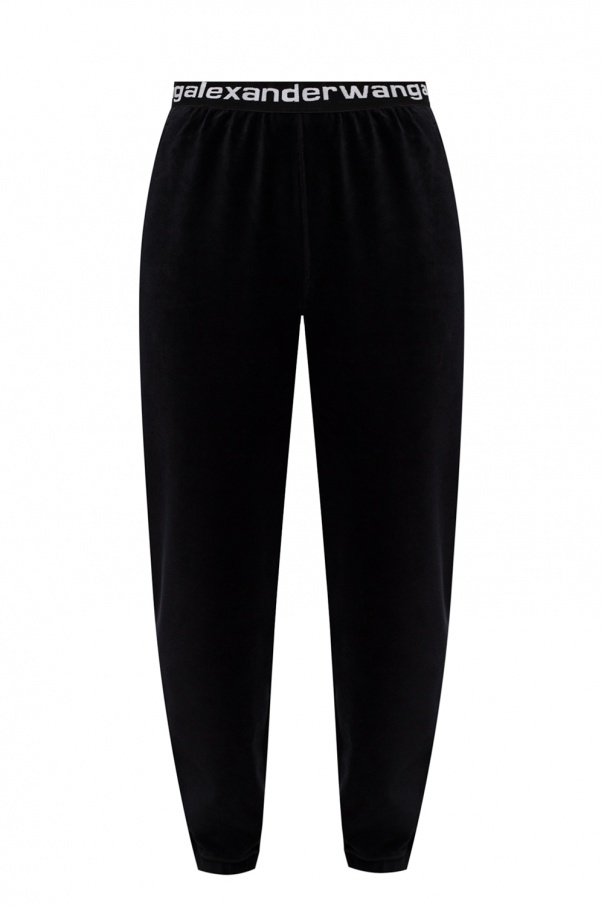 Black Sweatpants with logo T by Alexander Wang - IetpShops